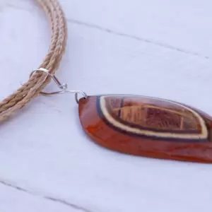 Offbeat Leaf-Wooden Necklace