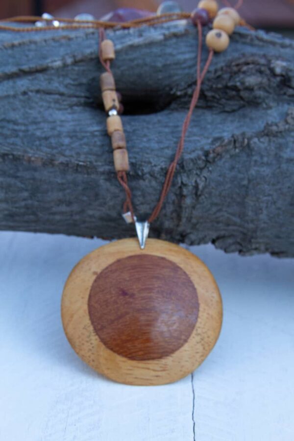 Bohemian Wood Long Necklace