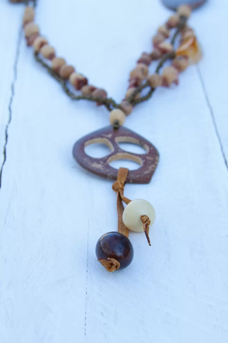 Beauty-Earthy Geometric Necklace