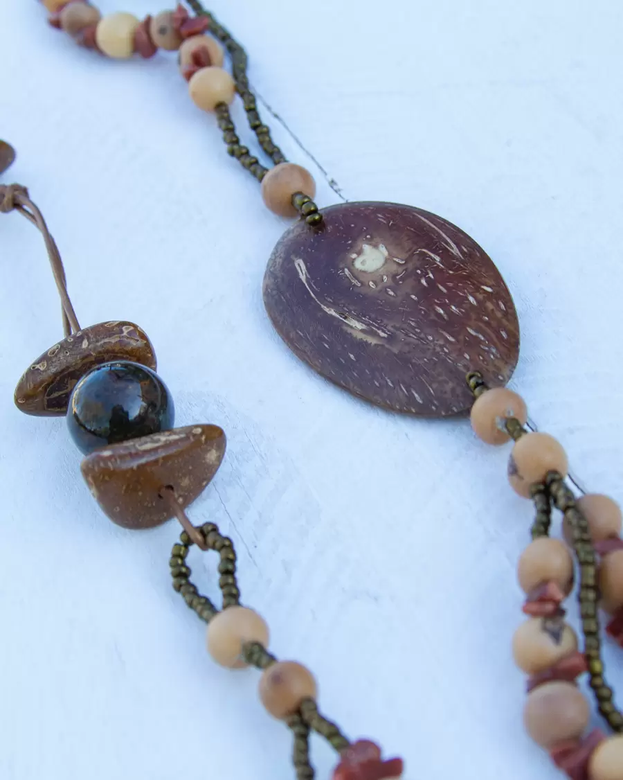 Beauty-Earthy Geometric Necklace | Vidart & Life