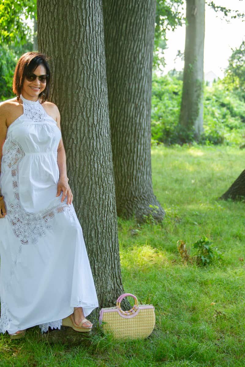 I believe we're all creators and designers in life. In fact, you can start creating anything you want. Any time, anywhere. Or your own fashion designs, as I did with this white maxi dress.