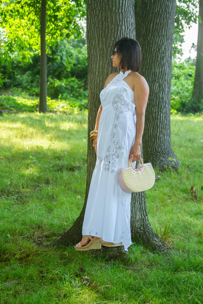 I believe we're all creators and designers in life. In fact, you can start creating anything you want. Any time, anywhere. Or your own fashion designs, as I did with this white maxi dress.