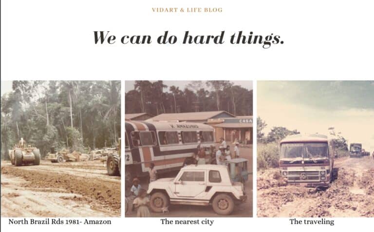 Until then, there wasn't any place to shop, and if we had a place for shopping, it was impossible to get there. So, that's how I started a creative life. And that's why I'm not afraid of doing hard things.